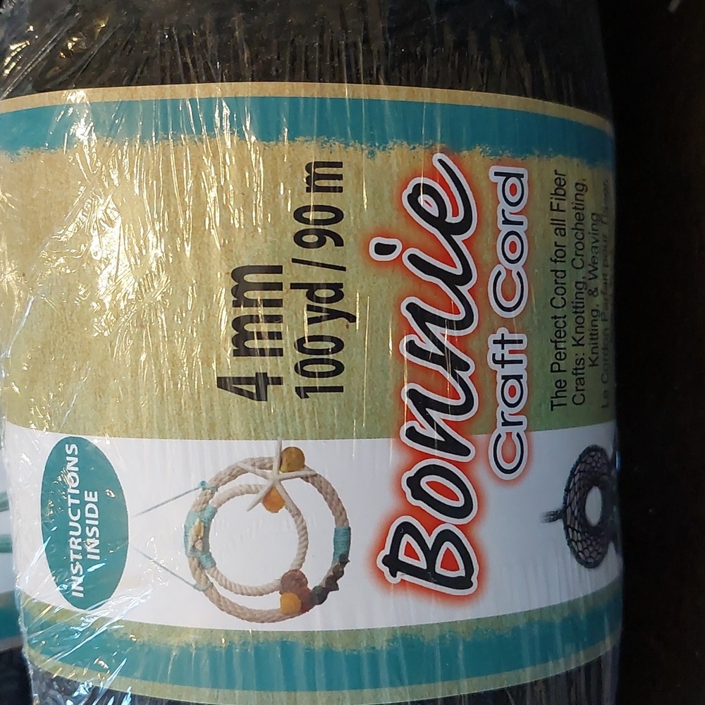 Bonnie Craft Cord yarn Knotting Crafting Weaving Crocheting Knitting 4mm-100yd - Picture 2 of 5